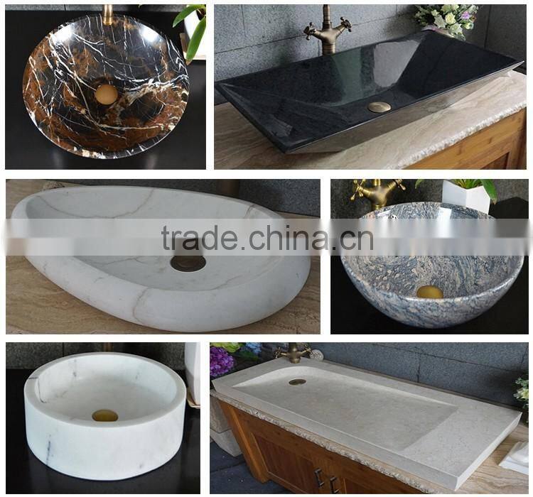 Cheaper Supply Indoor Fancy Bathroom Polished Granite Sink