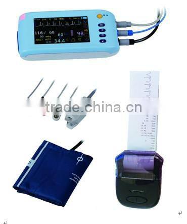 Mini 5 inch Touch Screen Multi-parameter Patient Monitor Medical Electronic Apparatus AJ-3000Palm