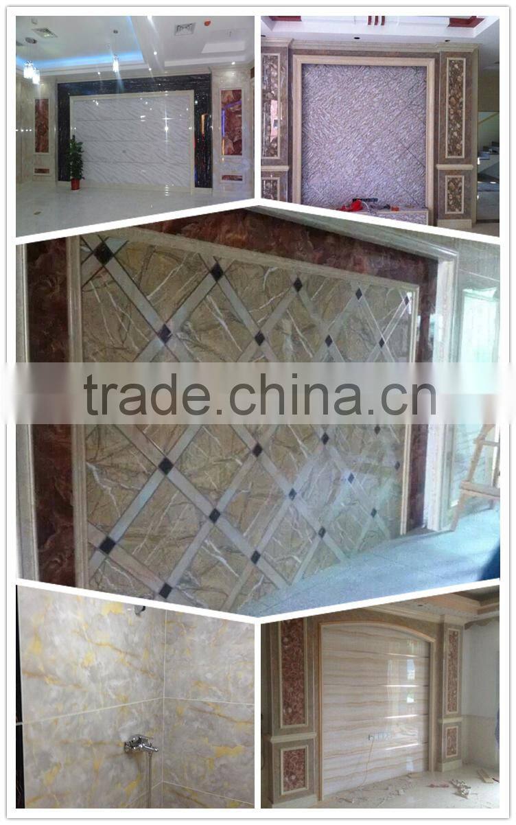 Artificial Faux Marble Panels for wall decoration laminated marble panel face sheet