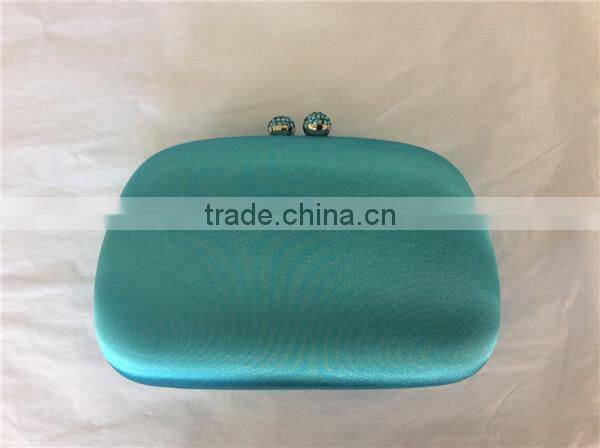 2015 new satin fabric clutch evening bag