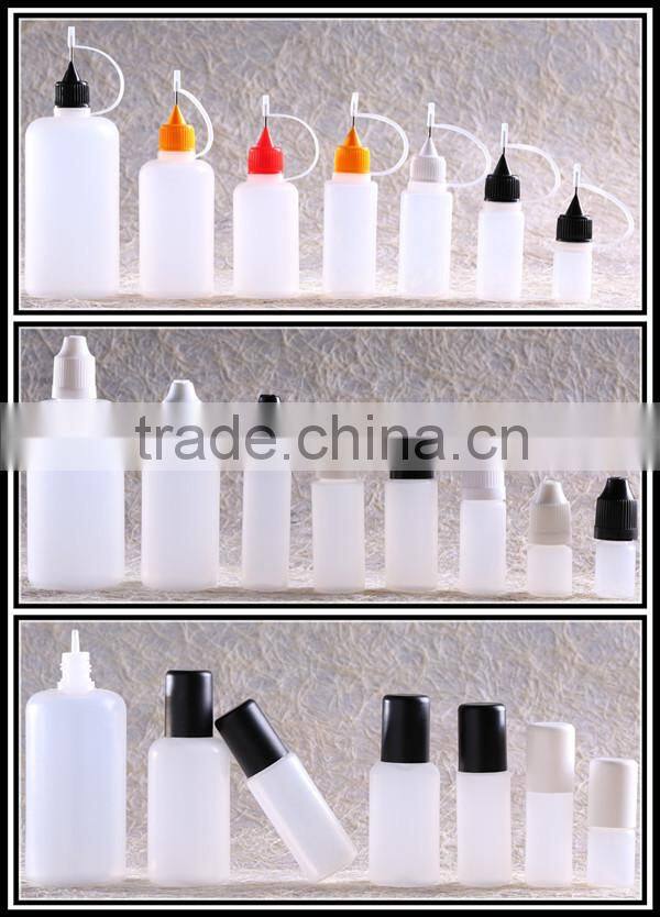 Wholesale e juice pet bottle 5ml plastic e liquid bottle with childproof cap e liquid bottle