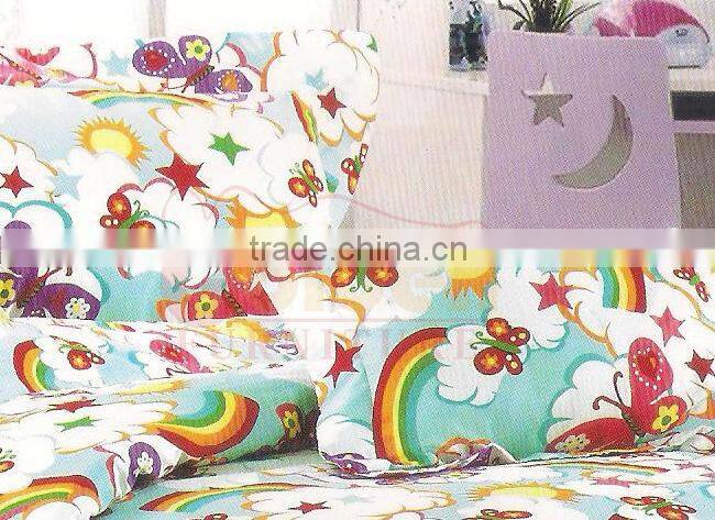 Kids Bedroom Collections 2015 Colorful Rainbow Cheap Organic Cotton Duvet Cover