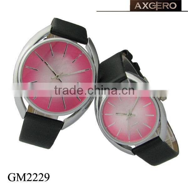 japan movement unisex leather ladies fancy wrist watches