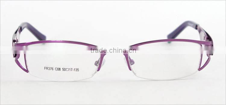 Half-rim women metal 2014 new fashion best quality optical glasses frames