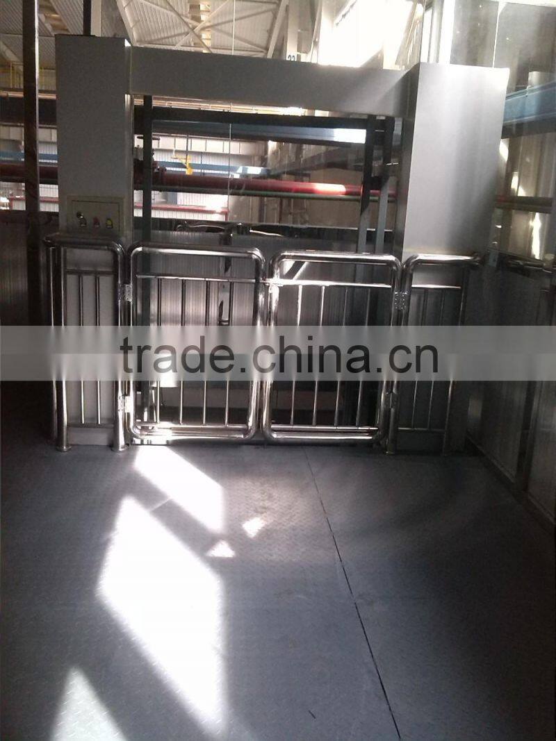 SJG Hydraulic cargo lift/guide rail lift/goods lift for warehouse