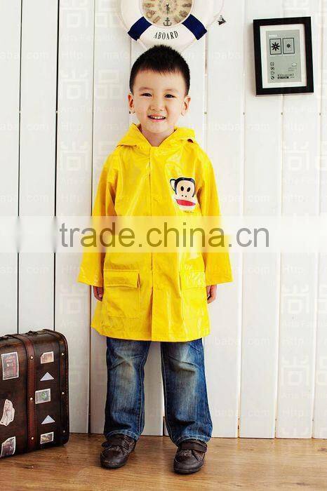 Cute Breathable PU Raincoat Waterproof Rainwear