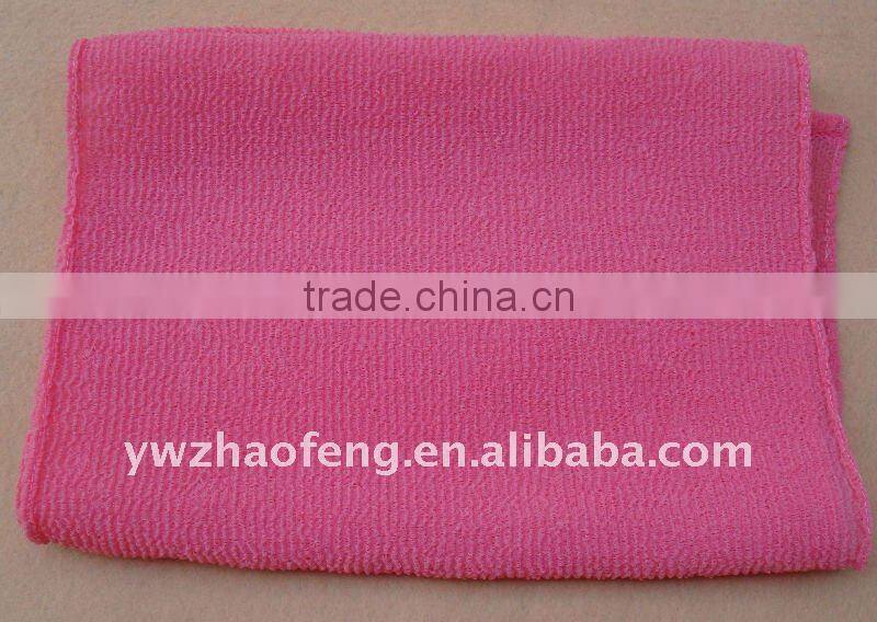 Super high nylon exfoliating bath towel wash cloth