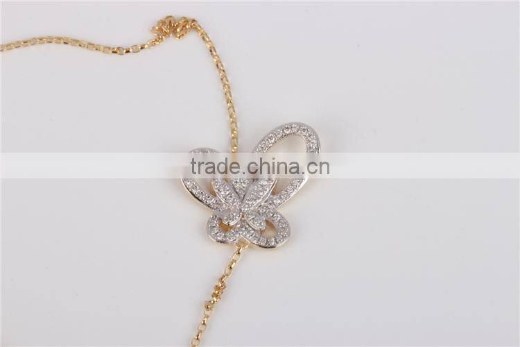 New design butterfly bracelet gril's silver sterling bracelet fashion jewelry