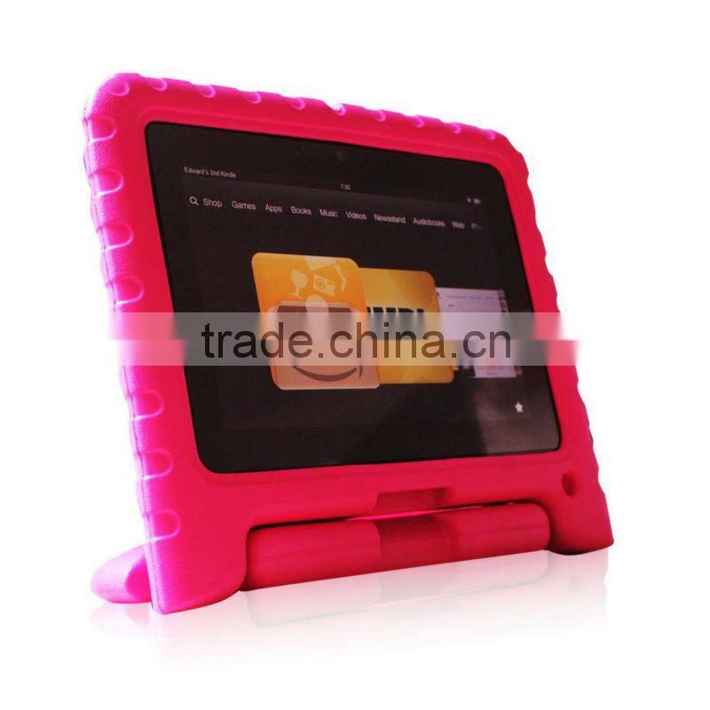 Hot pink new Light Weight Shock Proof Handle EVA Case for Kids Specially made for Kindle Fire HD 7 (will only fit Kin