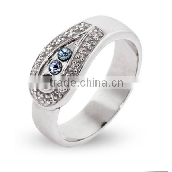 3 Stone Custom Birthstone Sterling Silver Mother's Love Knot Ring
