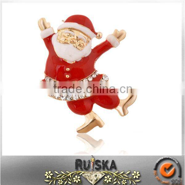 Father Christams Design Cute Santa Claus Brooch