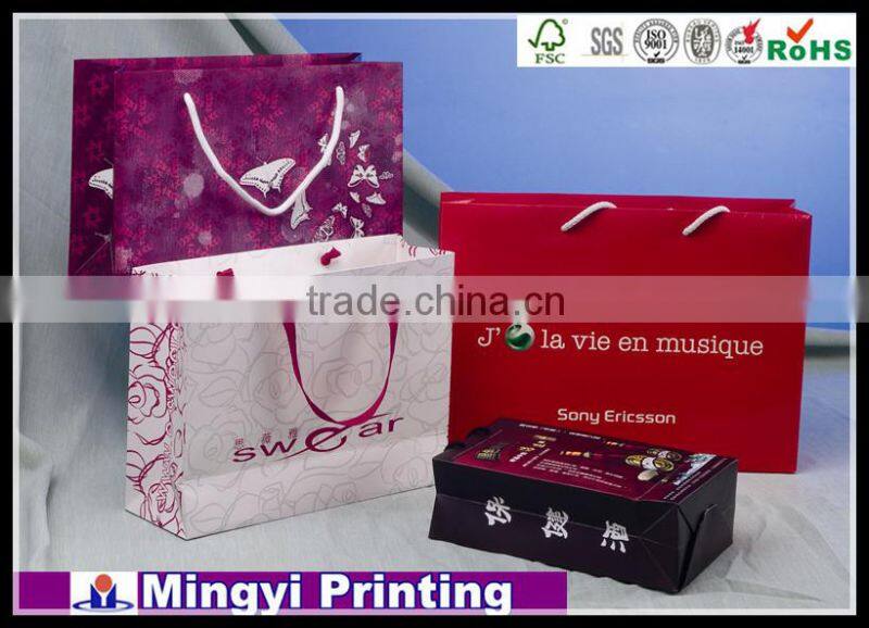 gift paper bags with handle, shopping paper bag, craft paper bag