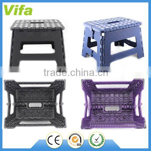 plastic folding step stool with handle