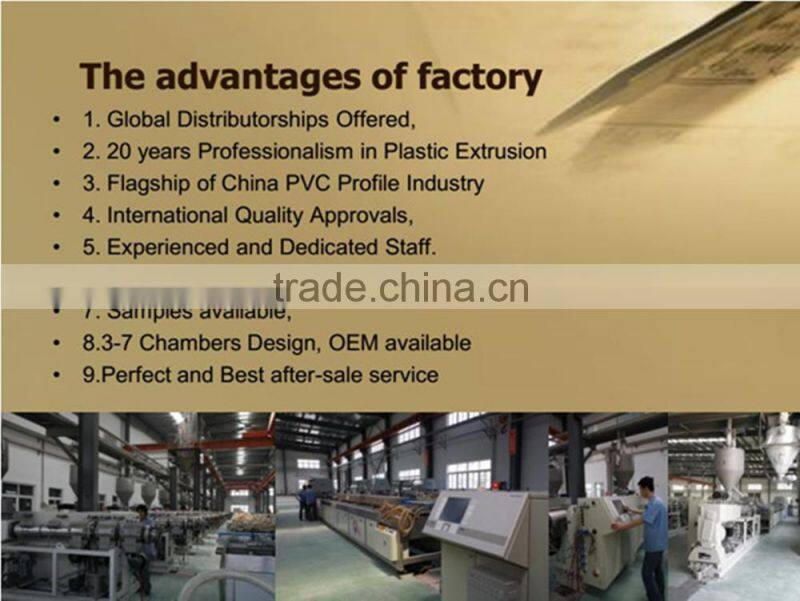 exclusive white Screen sash pvc profiles for installing safety mosquito net