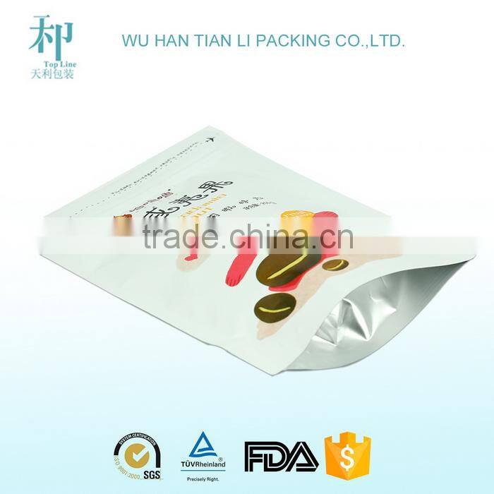 food grade fancy resealable self sealing pouch