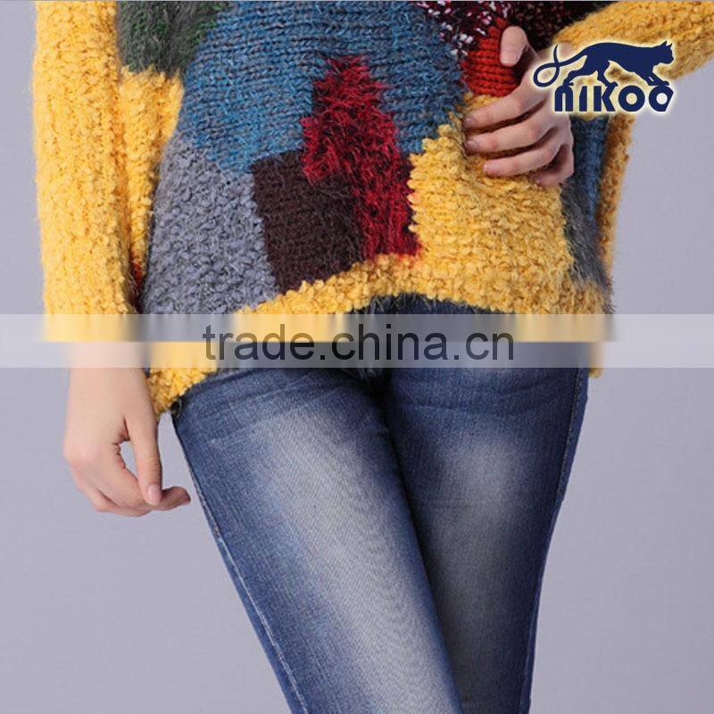 Custom Fashion Women Wool Knitted Sweater for Wholesale