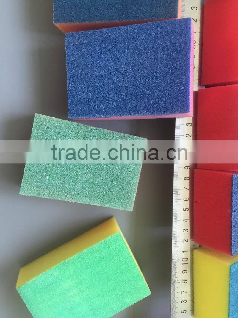 colorful cleaning bathroom kitchen room sanding sponge