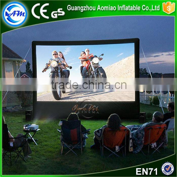 Commercial grade inflatable projector screens tv screen used inflatable movie screen for event