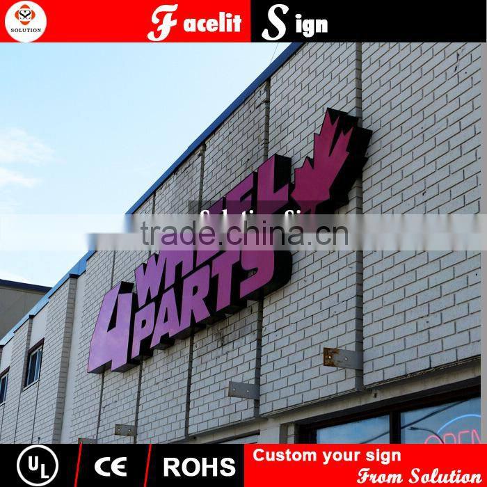 high quality advertising plastic 3D sign board