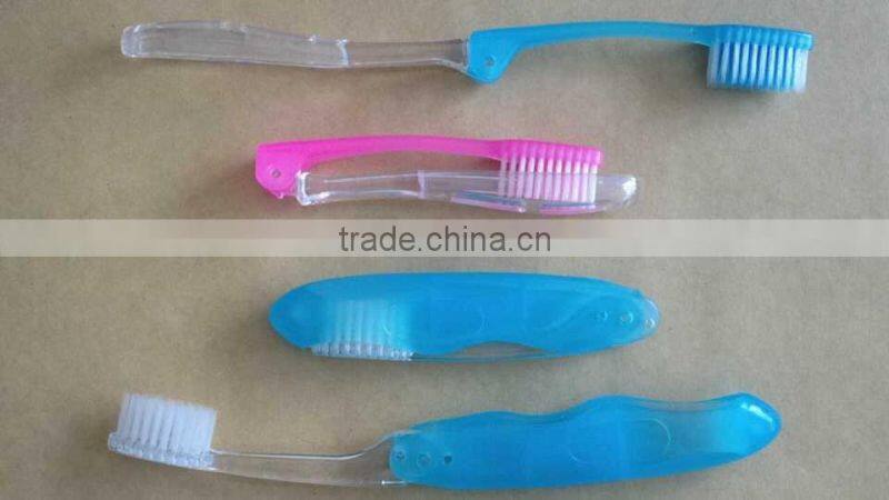 New design best selling travel folding toothbrush for airline