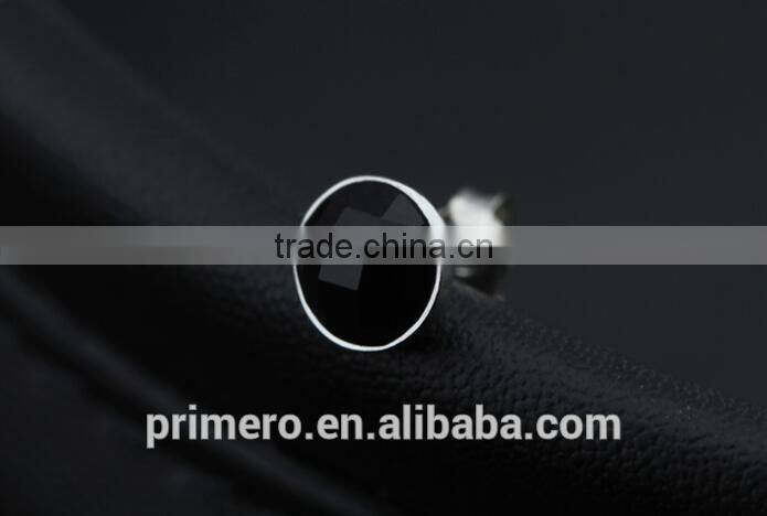 925 sterling Silver Black Agate Mens Tanishq Diamond Stud Earrings Factory Wholesale