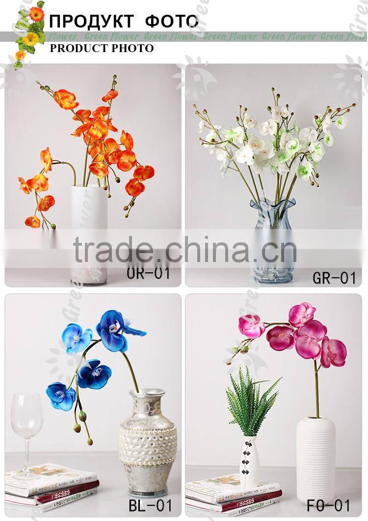 greenflower 2016 Real Touch PU Latex moth orchid artificial flowers for Wedding decrations flowers