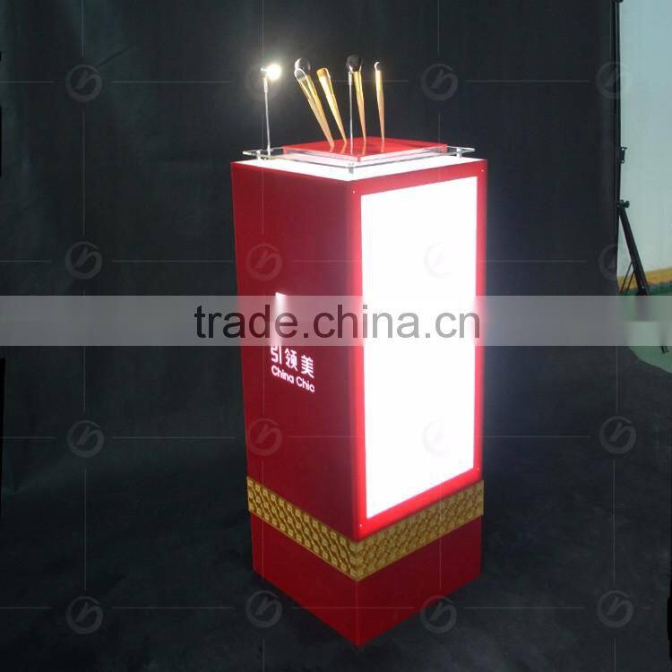 high quality LED acrylic cosmetic display stand