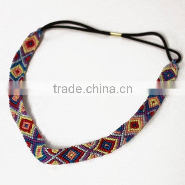 ROYAL BLUE & YELLOW STRETCH HEADBAND FASHION HAIR JEWELRY