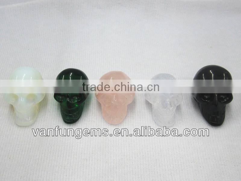 Wholesale Natural Labradorite Carving Skull