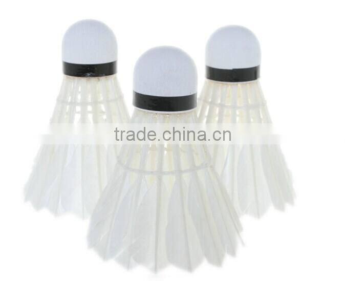 12Pcs Durable Duck Feahter Shuttlecock Badminton For Training