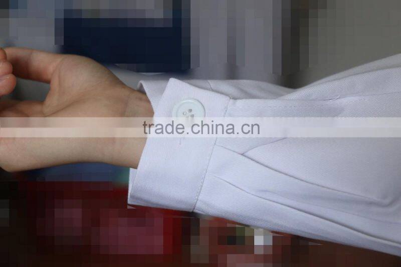 White Short Sleeve 100% Cotton Lab Coat