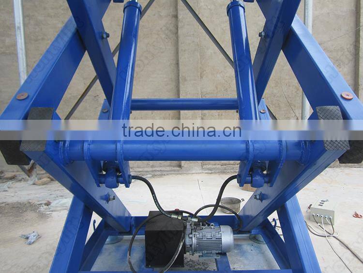 2000kg cheap sale stationary scissor lift home elevator/double scissor car lift