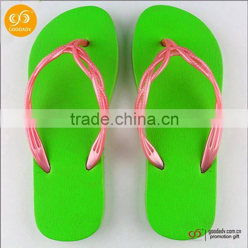 2015 eva flip flop lady fashion sandals colorful massage flip flop beach slippers