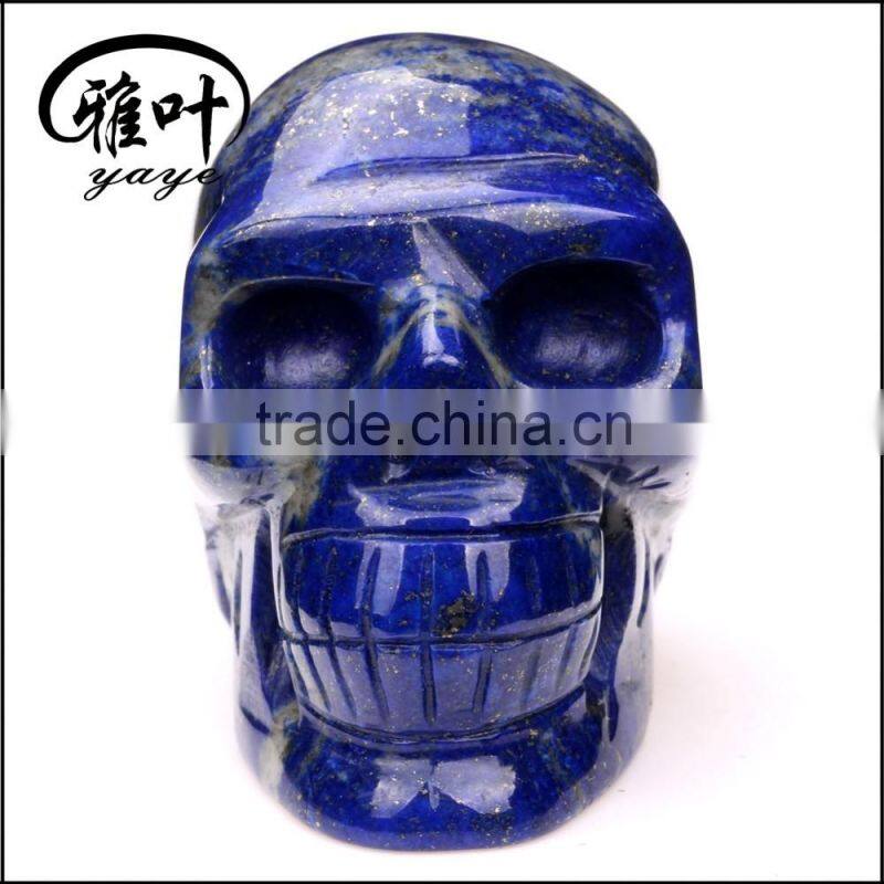 Different Style Hand Carved Gemstones Lepidolite Skulls