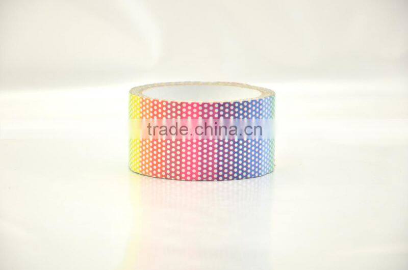 Rainbow small dots print duct tape china manufacturers