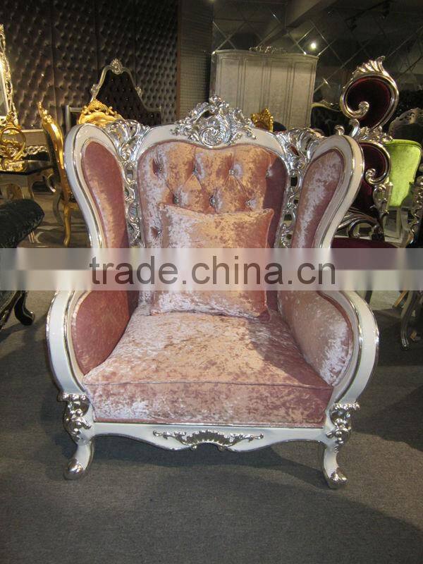 Pink fabric sofa set / sofa wood carving living room furniture / alibaba italian party sofa set YB55