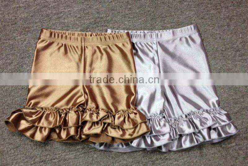 Persnickety 2015 Adorable Baby tank top with shinny ruffle Short Sets boutique cotton ruffle short