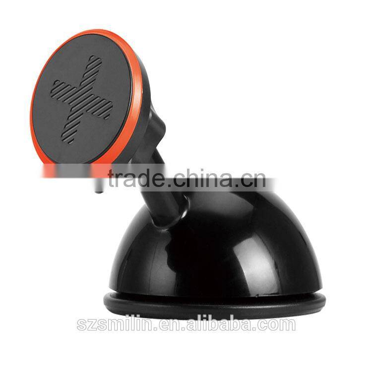Easy one hand operation Magnetic Suction Cup Mount Phone Holder with sticky gel base