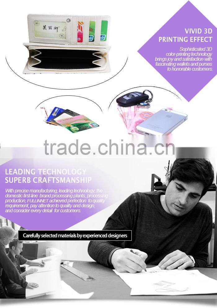 Latest Printed Cheap Female long Zipper Wallet/Lady Wallet