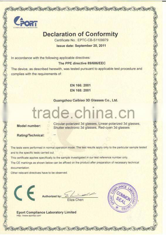 low price of plastic 3d glasses and OEM printing