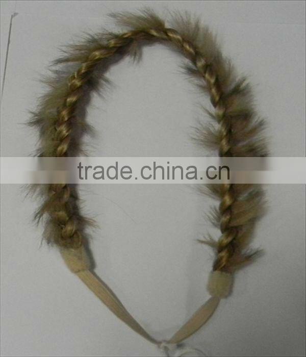 fashion synthetic elastic braiding hair,elastic braid headband