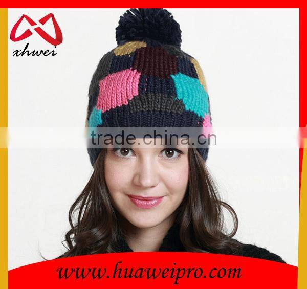 Custom Hats women Knitted Winter Cap Casual Beanies colorful Hip-hop Snap Slouch Bonnet beanie