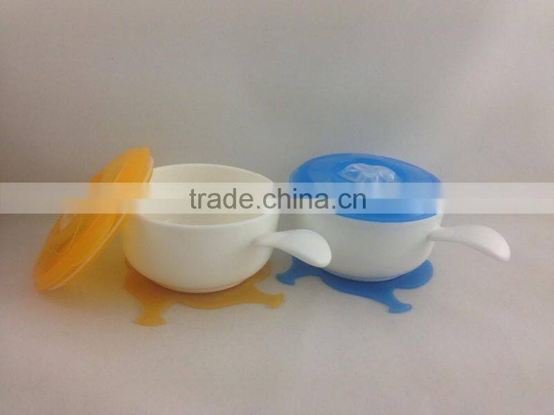 BPA free baby feeding bowl with suction