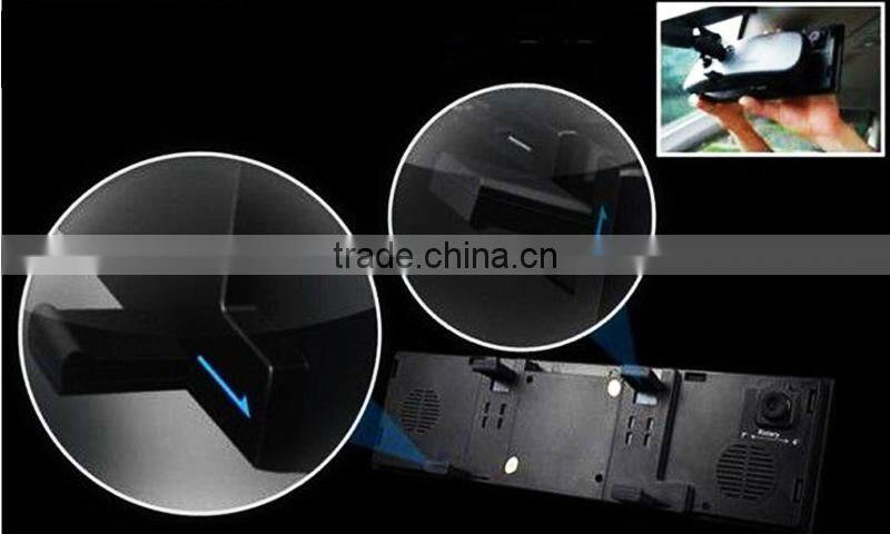 Hot sell cool HD 4.3 inch 800X400 car dvr rear view mirror