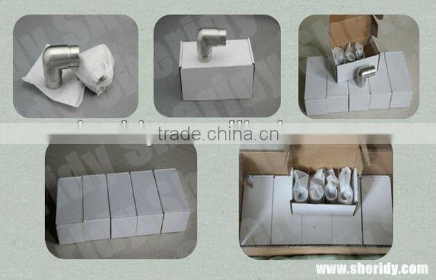 ss handrail railing staior tube connector 90 degree elbow for tube