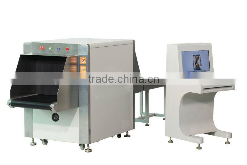 X-ray baggage scanner for train station