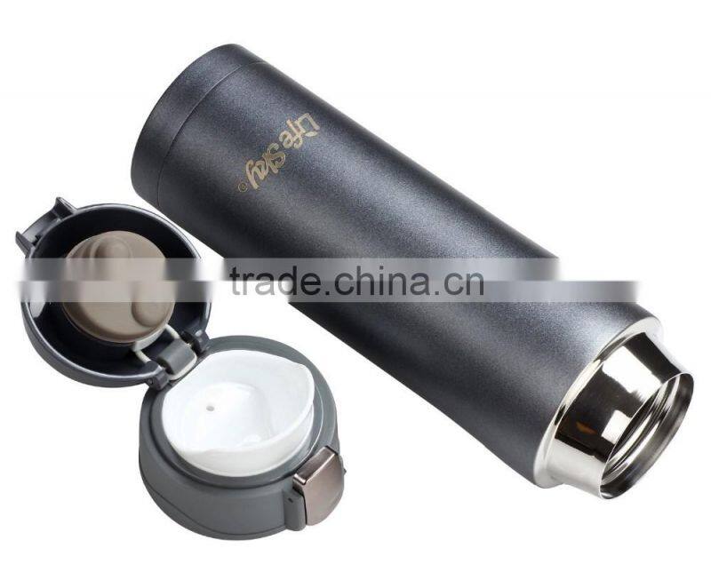new style double wall stainless steel vacuum thermos flask ,lock cup