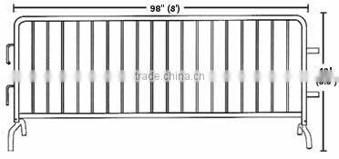 factory hot dipped galvanized anping pedestrian metal traffic crowd control Barrier