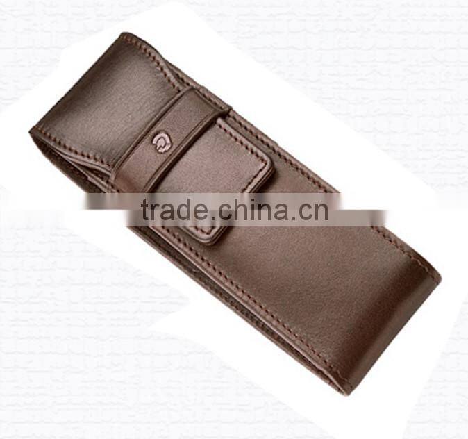 Retro Soft Handmade Leather Pen Case,wholesale pen case