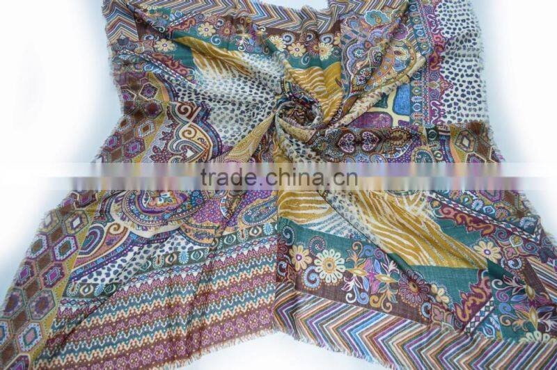 animal print head scarf